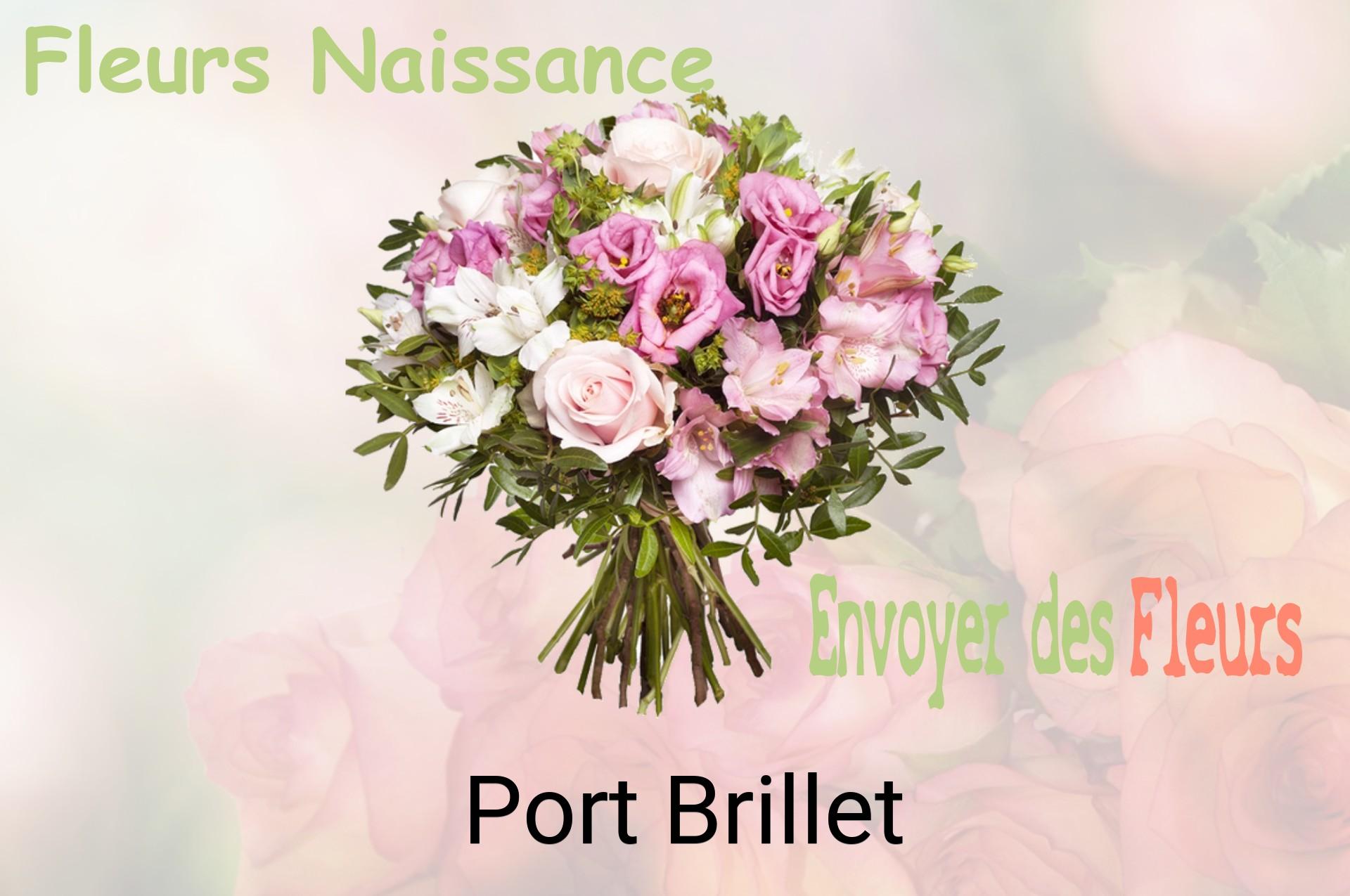 Bouquet de fleurs de naissance livré à Port-Brillet